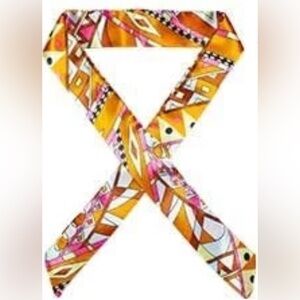 Geometric Yellow & Pink Versatile Scarf